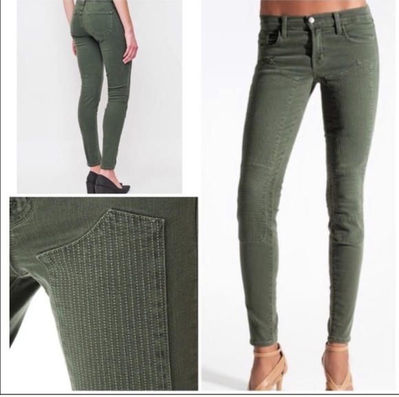 J Brand Denim - J Brand Roz Moto Jeans in Vin Mantis